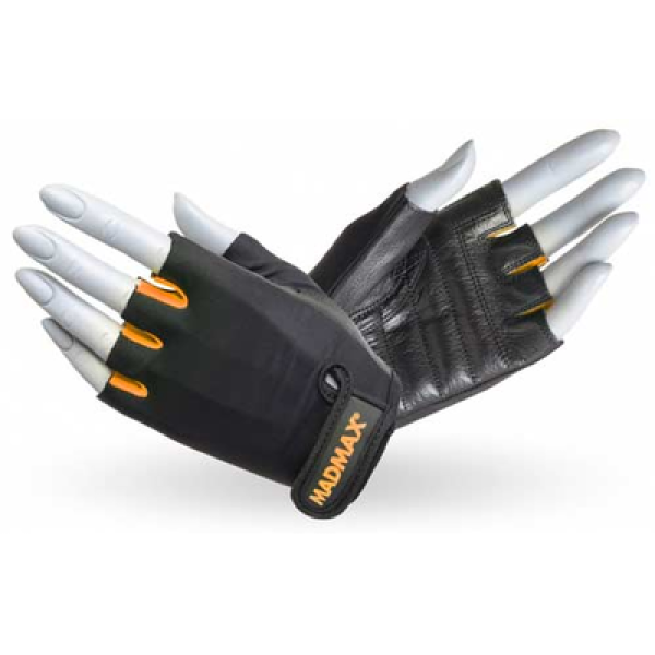Перчатки для фитнеса женские MadMax Rainbow MFG-251 black/neon orange