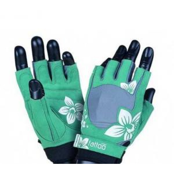 Перчатки для фитнеса женские MadMax Jungle MFG-710 green/grey