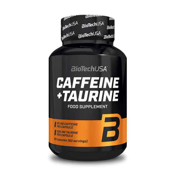 Кафеїн + таурін BioTech USA Caffeine + taurine (60 капсул)