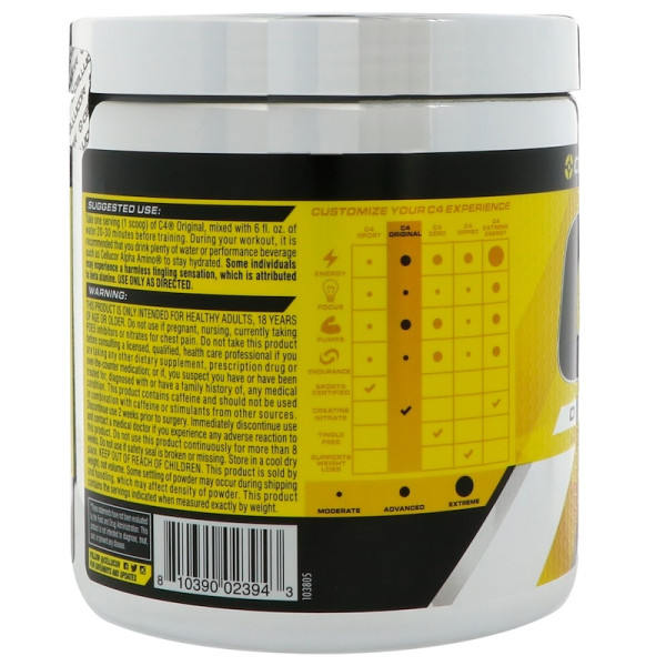 Предтренировочный комплекс Cellucor C4 Original 60 порций (390 грамм) Предтренировочный комплекс Cellucor C4 Original 60 порций (390 грамм)