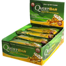 Блок батончиків Quest Protein Bar арахісова олія (60 грам) - 12 шт