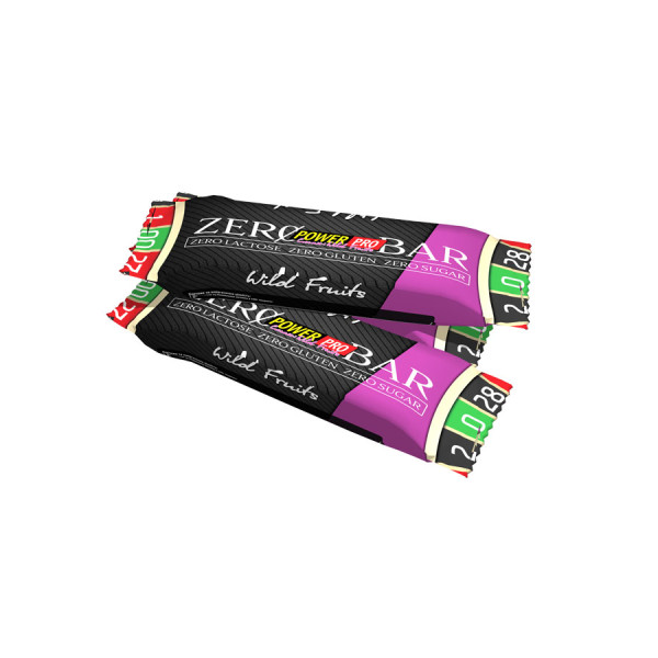 Блок батончиків Power Pro 44% Zero Bar дикі фрукти (60 грам) – 20 шт