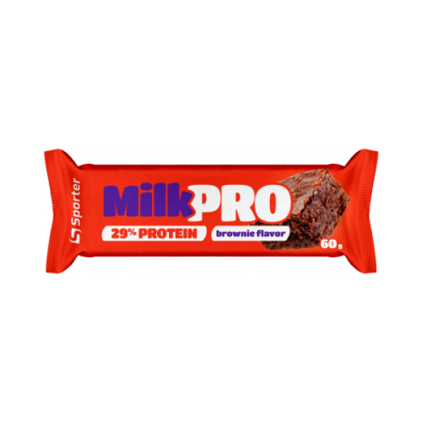 Блок Протеїнових батончиків Sporter MILK PRO 29% протеїну - 24 шт 60 г Мікс із 4-х смаків
