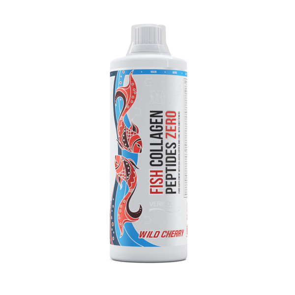 Жидкий коллаген MST Fish Collagen Peptides Zero, 500 мл поддержка кожи и волос - Дикая вишня