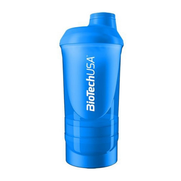 Шейкер BioTech USA Shaker Wave + 3 in 1 (500 мл) Синій