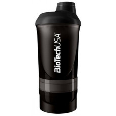 Шейкер BioTech USA Shaker Wave + 3 in 1 (500 мл) Чорний