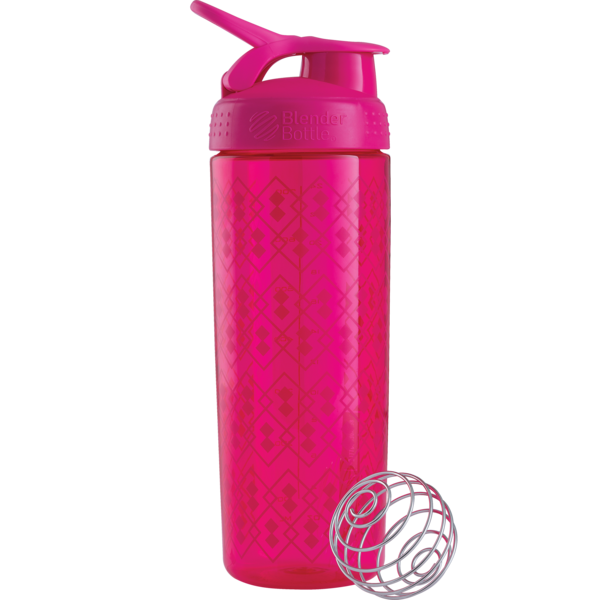 Шейкер Sleek з кулькою (820 ml) Geo Lace Pink