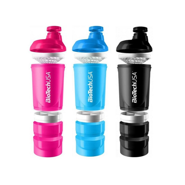 Шейкер BioTech USA Shaker  Wave + 3 in 1 (500 мл) Черный