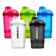 Шейкер BioTech USA SHAKER WAVE + NANO рожевий (300ml + 150ml)