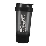 Шейкер 2 в 1 Scitec Nutrition Shaker 500 Travel черный (500 мл) Шейкер 2 в 1 Scitec Nutrition Shaker 500 Travel черный (500 мл)