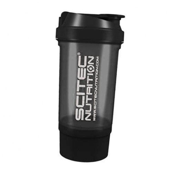 Шейкер 2 в 1 Scitec Nutrition Shaker 500 Travel черный (500 мл)