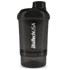 Шейкер BioTech USA SHAKER WAVE + NANO чорний (300ml + 150ml)
