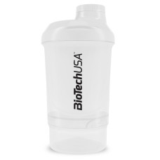 Шейкер BioTech USA SHAKER WAVE + NANO білий (300ml + 150ml)