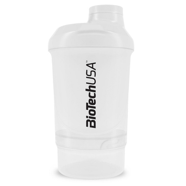 Шейкер BioTech USA SHAKER WAVE + NANO білий (300ml + 150ml)