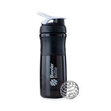 Шейкер Blender Bottle SportMixer Чорно-білий (828 мл)