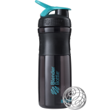 Шейкер Blender Bottle SportMixer Чорно-блакитний (828 мл)