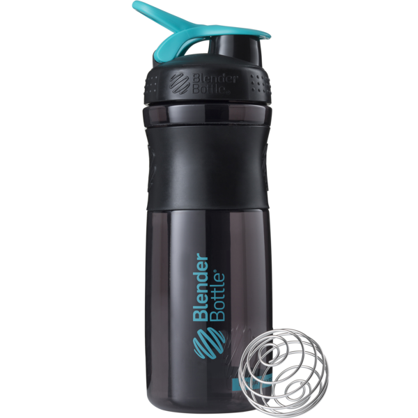 Шейкер Blender Bottle SportMixer Черно-голубой (828 мл.)