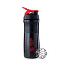 Шейкер Blender Bottle SportMixer Чорно-червоний (828 мл)