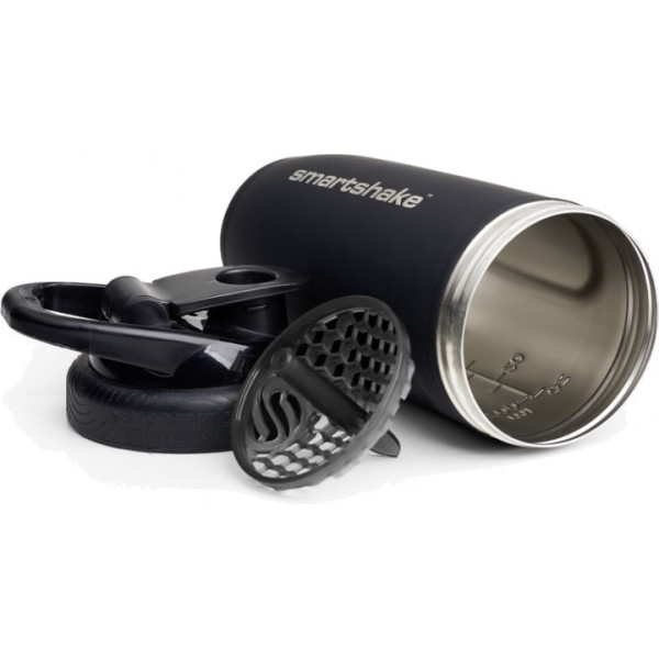 Шейкер спортивний SmartShake Reforce Stainless Steel 30oz/900 мл Black
