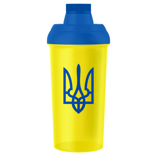 Шейкер Жовто-блакитний з Гербом України Shaker bottle 700 ml - yellow UA flag