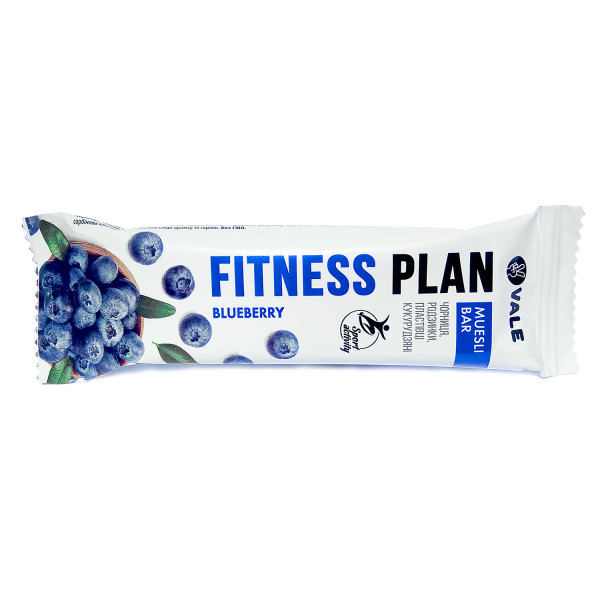 Fitness Plan Muesli Bar (25 грам) Чорниця
