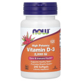 Витамин D-3 High potency Vitamin D3 2000IU, Now Foods, 240 желатиновых капсул Витамин D-3 High potency Vitamin D3 2000IU, Now Foods, 240 желатиновых капсул