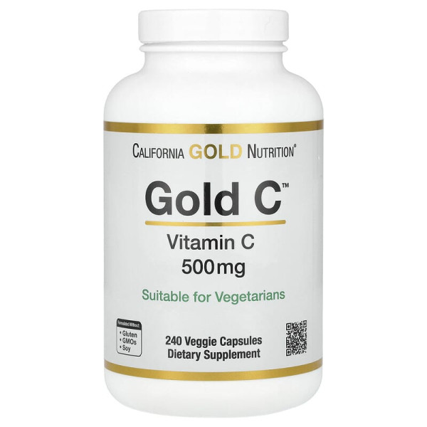 Каліфорнія Gold Nutrition Gold C Vitamin C 500 mg - 240 капсул