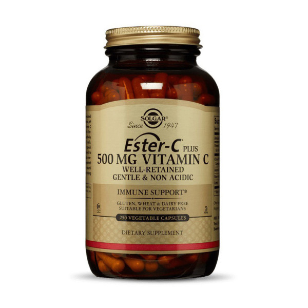 Витамин С эстер плюс (Ester-C Plus Vitamin C), Solgar, 500 мг, 250 капсул
