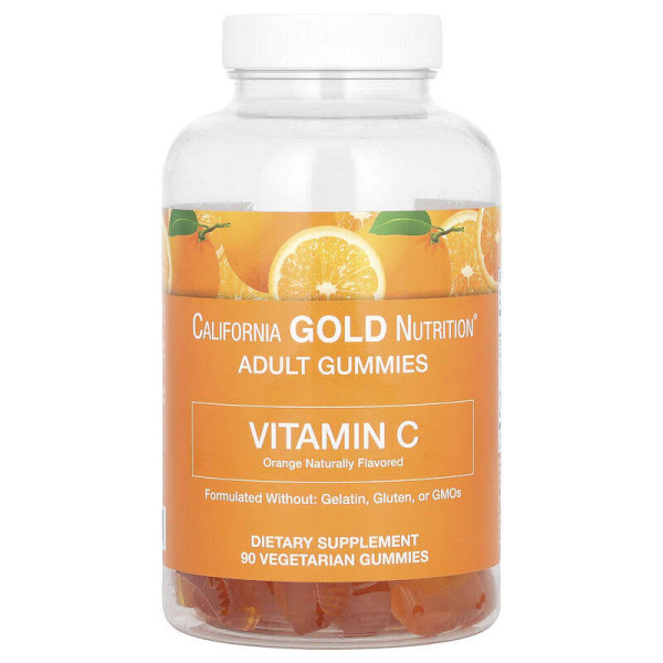 California Gold Nutrition Vitamin C - 90 жевательные конфеты