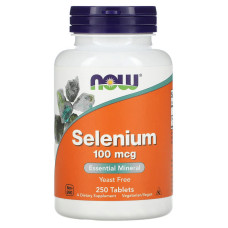Селен NOW Foods SELENIUM 100 мкг 250 таблеток