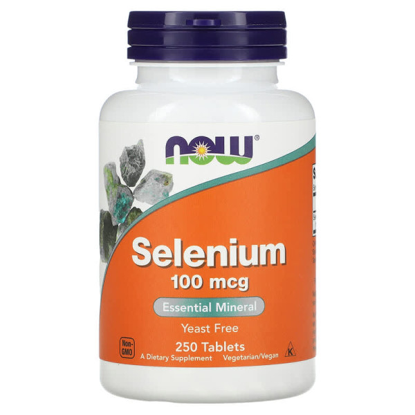 Селен NOW Foods SELENIUM 100 мкг 250 таблеток