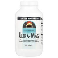 Магний, Source Naturals, Ultra-Mag, 240 таблеток