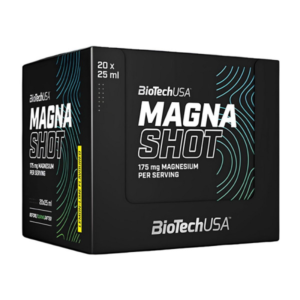 Магний в шотах BioTech USA Magna Shot 20*25 ml со вкусом Лимон-лайм (lemon-lime)