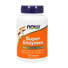 Суперферменты для пищеварения Super Enzymes Now Foods 90 капсул