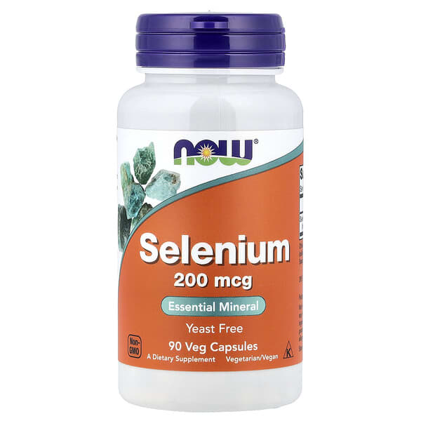 Селен NOW Foods SELENIUM 200 мкг 90 Капсул