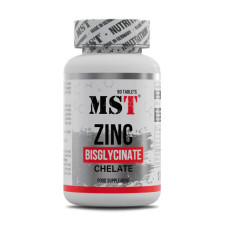 Цинк хелат MST Zinc Bisglycinate Chelate 25 mg 90 tabs