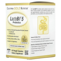 Пробіотик California Gold Nutrition LactoBif Probiotics 5 Billion CFU 120 капсул