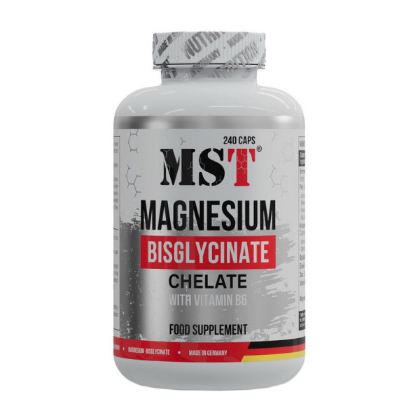 Витамины и минералы MST Magnesium Bisglycinate With Vitamin B6 240 caps