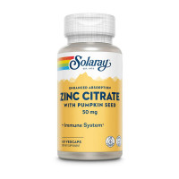 Цинк хелатний Solaray Zinc Citrate 50 mg 60 veg caps