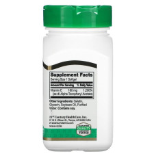 Витамин Е 180мг (400IU) 21st Century 110 капсул | VITAMIN E 180 mg