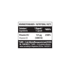 Вітаміни та мінерали MST Vitamin D3 5000 IU (125 mcg) 120 гель капс
