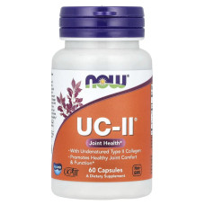 Хондропротектор NOW UC-II Type II Collagen Veg Capsules 60 капсул