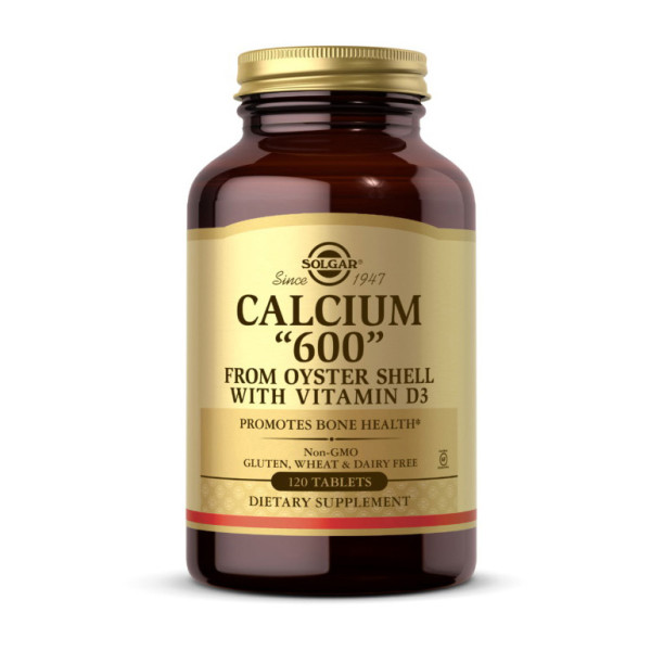 Кальцій з раковин устриць, Calcium "600", Solgar, 120 таблеток