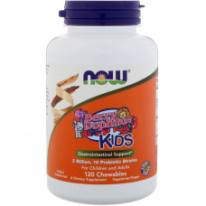 Berry Dophilus, Для дітей, Now Foods, 2 млрд., 60 жувальних таблеток