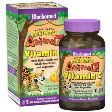 Bluebonnet Nutrition Vitamin C, Rainforest Animalz, Natural Orange Flavor, 90 Animal-Shaped Chewables
