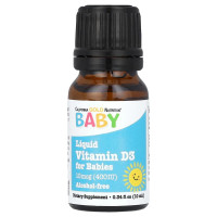 Рідкий вітамін D3 для дітей, California GOLD Nutrition "Baby D3" холекальциферол у краплях, 10 мкг/400 МО (10 мл)