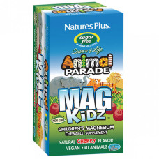 Магній для дітей Nature's Plus Animal Parade MagKidz для мозку та нервової системи, 90 жувальних таблеток