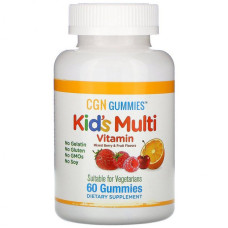 Мультивітаміни Kid's Multi Vitamin Gummies California Gold Nutrition, 60 мармеладок