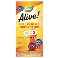 Мультивітаміни Alive! Multi-Vitamin Nature's Way, 120 жувальних цукерок