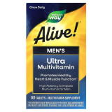 Мультивитамины для мужчин Nature's Way, Alive! "Men's" Ultra Potency, высокоусвояемый комплекс поливитамин (60 таблеток) Мультивитамины для мужчин Nature's Way, Alive! "Men's" Ultra Potency, высокоусвояемый комплекс поливитамин (60 таблеток)